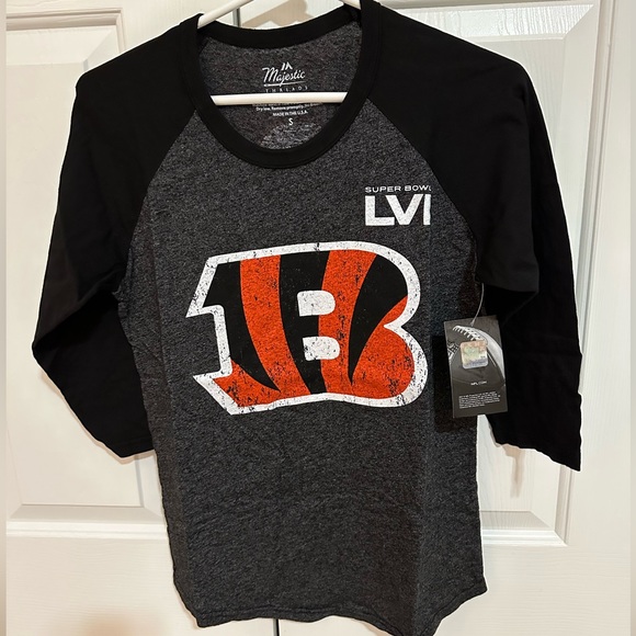 Cincinnati Bengals Joe Burrow #9 3/4 shirt - Picture 1 of 3